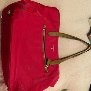 Michael Kora Kelsey Pink Nylon Tote Bag